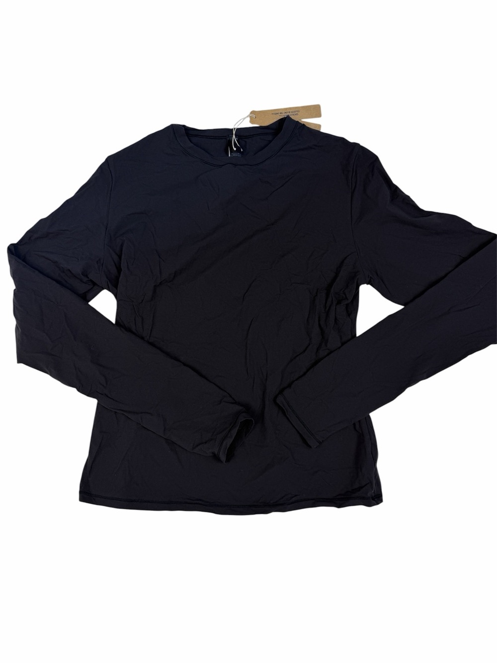 NWT SKIMS Fits Everybody Long Sleeve
T-Shirt Onyx Black Size Large